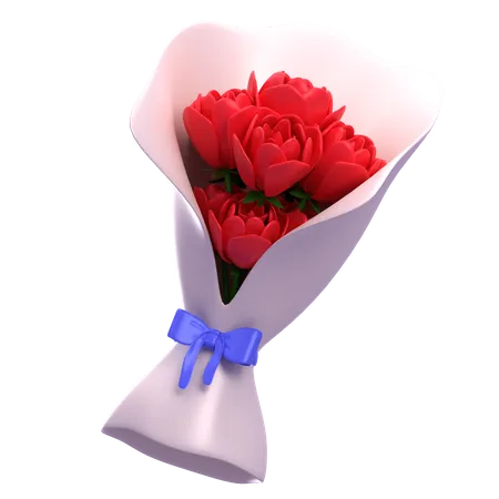 Flower Bouquet 3D Icon