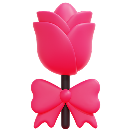 Flower Bow 3D Icon