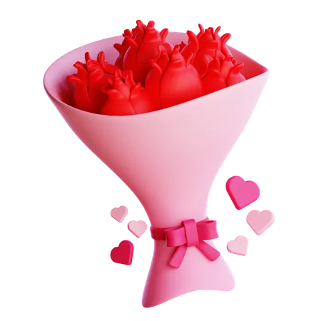 Flower Bucket  3D Icon