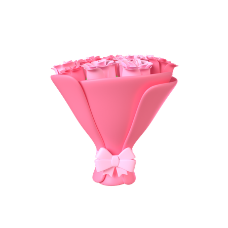 Flower Bucket  3D Icon