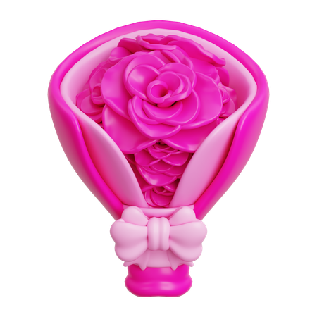 Flower Bucket  3D Icon