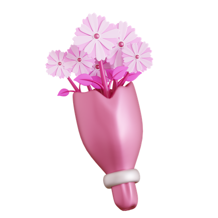 Flower Bucket  3D Icon