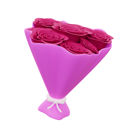 Flower Bucket 3D Icon