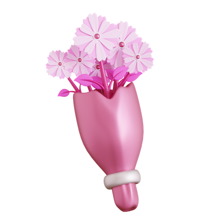 Flower Bucket  3D Icon
