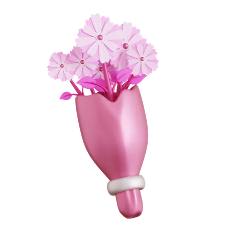 Flower Bucket  3D Icon