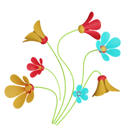 Flower Bunch  3D Icon