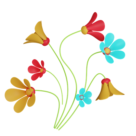 Flower Bunch  3D Icon