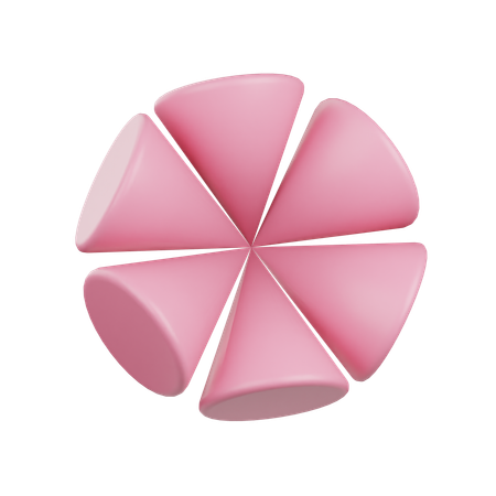 花円錐形  3D Icon