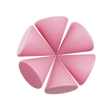 Flower Cone Shape  3D Icon