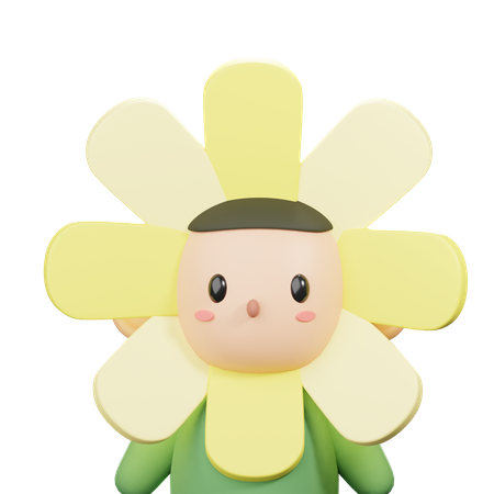 Flower Costume Avatar  3D Icon