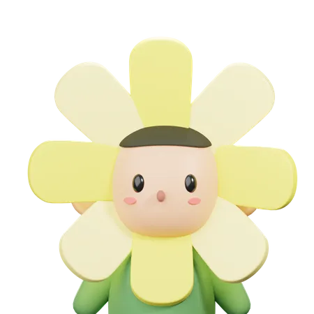 Flower Costume Avatar  3D Icon
