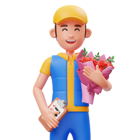 Flower Courier  3D Icon