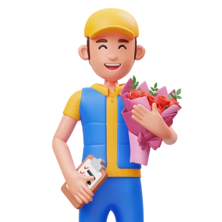 Flower Courier  3D Icon
