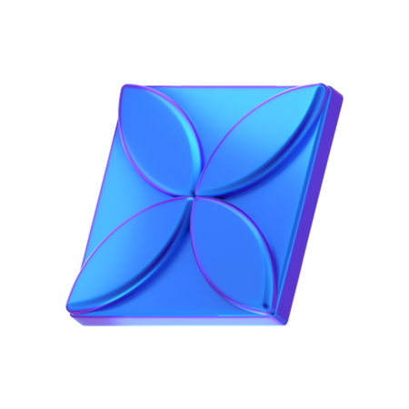 Flower Cube Abstract Shape  3D Icon