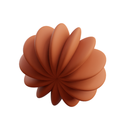 Flower Discs 3D Illustration