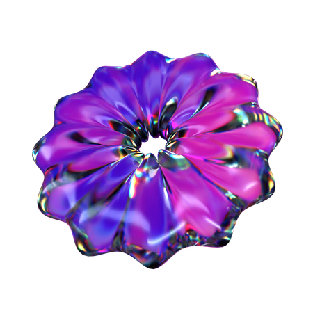 Flower Donut  3D Icon