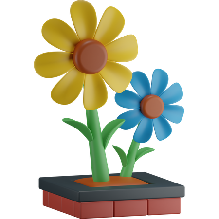 Flower Garden  3D Icon