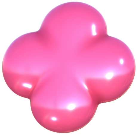 Flower Geometric Harmony Abstract Shape  3D Icon