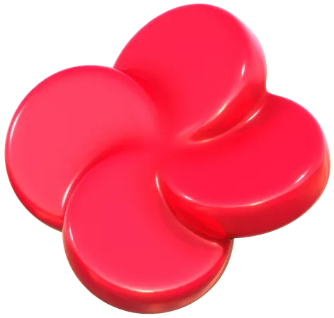 Flower Geometric Harmony Abstract Shape  3D Icon