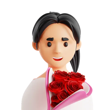 Flower Girl  3D Icon