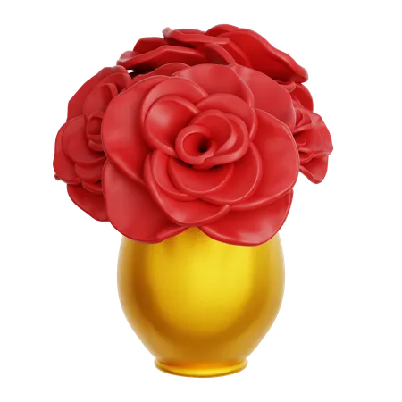 Flower in Vass  3D Icon