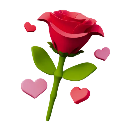 Flower Love  3D Icon