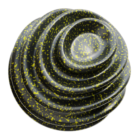 Metalic Spiral Abstract Shape  3D Icon