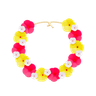 graphics of flower necklace