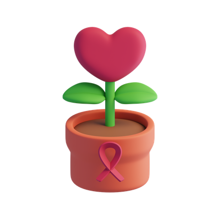 Flower of hope  3D Icon