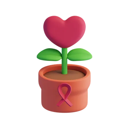 Flower of hope  3D Icon