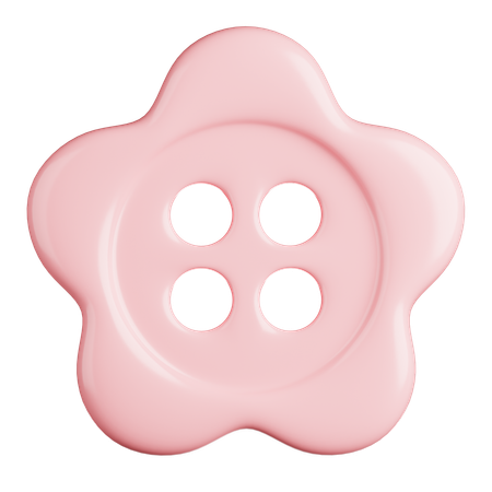 花びらボタン  3D Icon