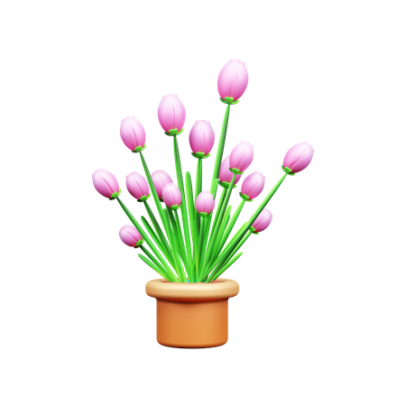 Flower Plant  3D Icon