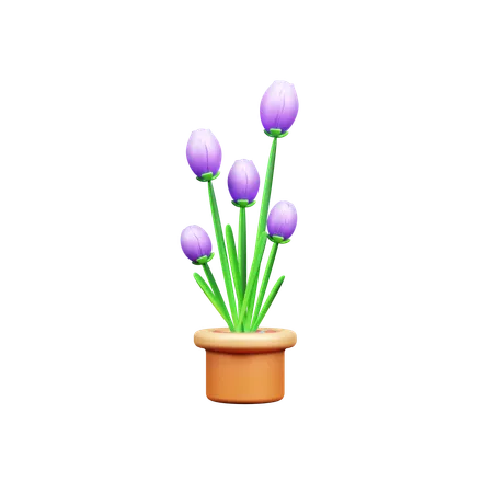 Flower Plant  3D Icon