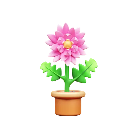 Flower Plant  3D Icon