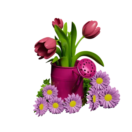 Flower Plant  3D Icon