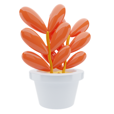 Flower Plant  3D Illustration