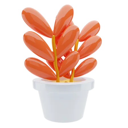 Flower Plant  3D Illustration