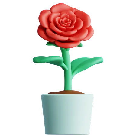 Flower Pot 3 D Icon 3D Icon