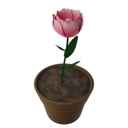 植木鉢  3D Icon