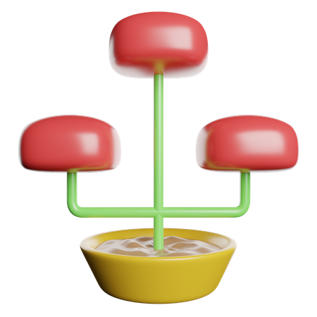 Flower Pot  3D Icon