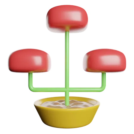 Flower Pot  3D Icon