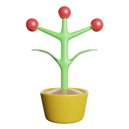 Flower Pot  3D Icon