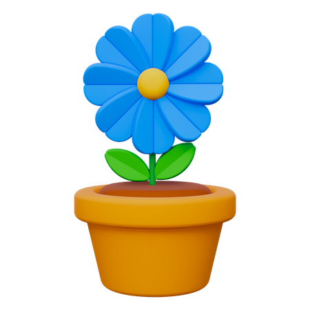 Flower Pot  3D Icon