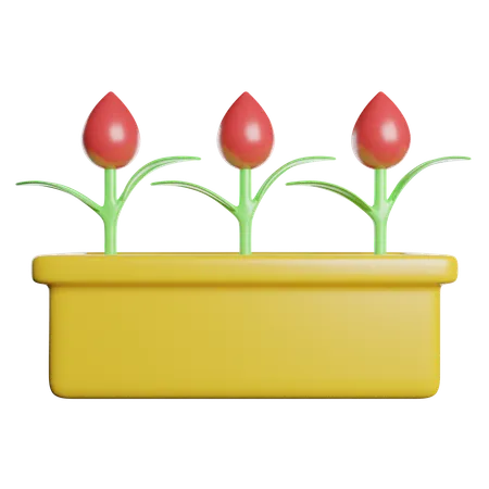 Flower Pot  3D Icon