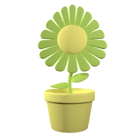 Flower Pot  3D Icon