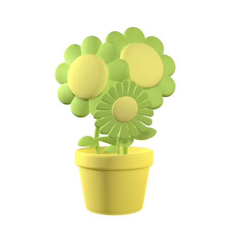 Flower Pot  3D Icon