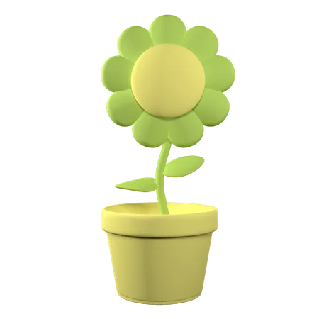 Flower Pot  3D Icon