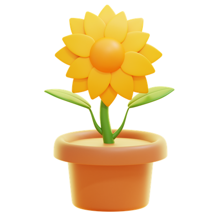 FLOWER POT  3D Icon