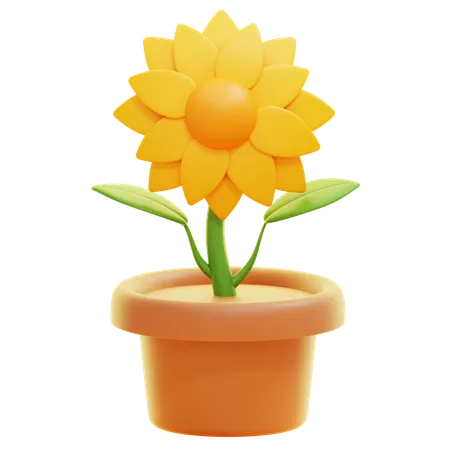 FLOWER POT  3D Icon