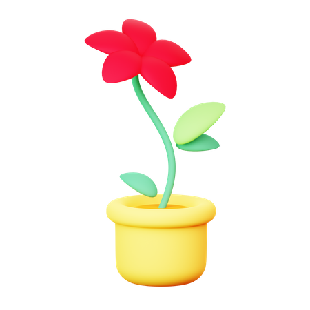 Flower Pot  3D Icon